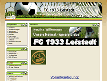 Tablet Screenshot of fc1933leistadt.de